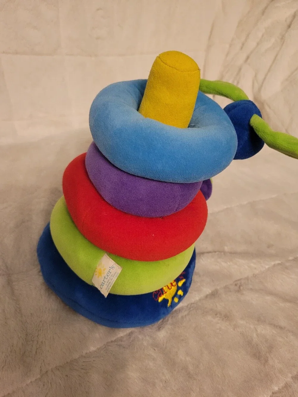 Carter's Plush Stacking Animal Rings - Blue, Green, Purple, Red, Yellow, Orange